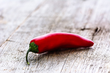 Red hot chili pepper or spicy chilli cayenne pepper, spice from mexican cuisine
