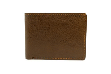 isolated leather billfold, isolated leather billfold wallet