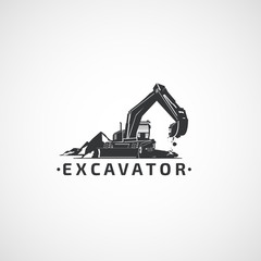 Vector wheeled excavator.