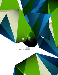 Geometrical abstract triangle background