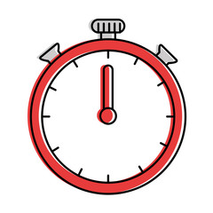 chronometer clock isolated icon vector illustration design