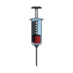 Medical syringe symbol