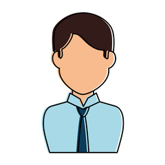 elegant businessman avatar character vector illustration design