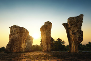 Stonehenge of Thailand (Mo Hin khao) at Chaiyaphum province Thai