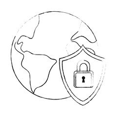 world planet earth icon vector illustration design