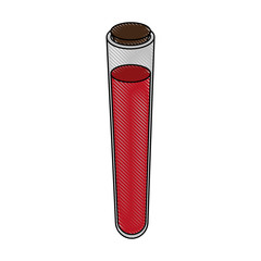 Test tube with blood