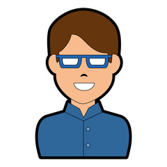 elegant businessman avatar character vector illustration design