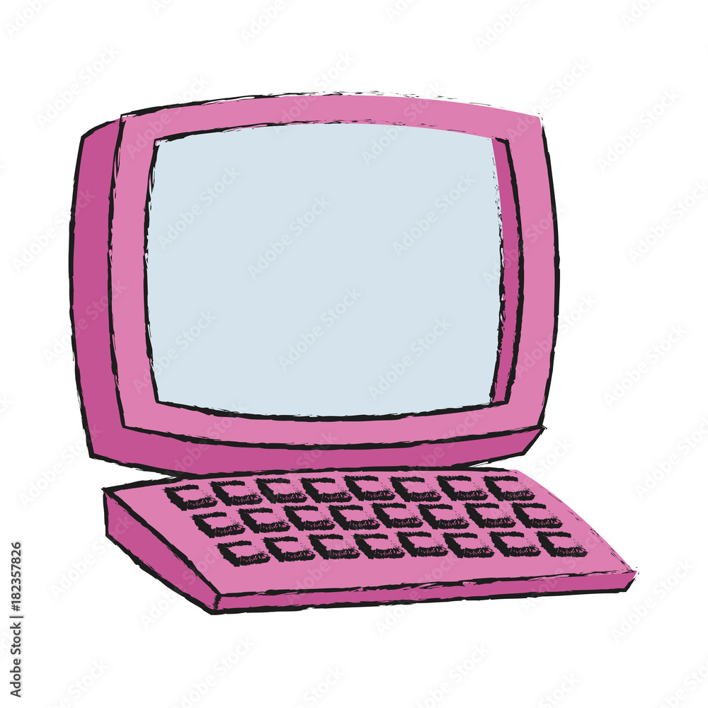 Poster computer with keyboard