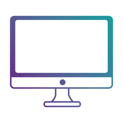monitor computer isolated icon vector illustration design