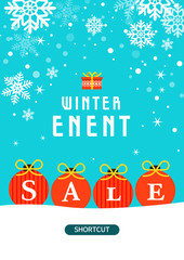 Happy Winter and Christmas illustrations