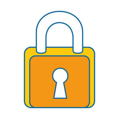 padlock security isolated icon vector illustration design