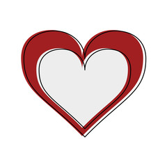 Heart and love symbol icon vector illustration graphic design