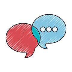 chat bubbles vector illustration