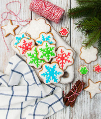 Christmas ginger and honey cookies