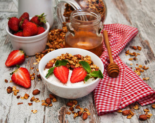 Homemade baked granola