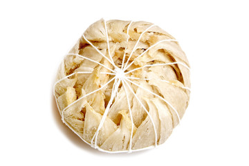 Edible bird's nest on white background   