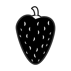 Strawberry sweet fruit icon vector illustration graphic design