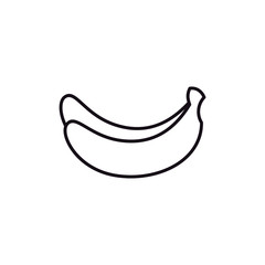 Banana icons fruit vector design logo illustration