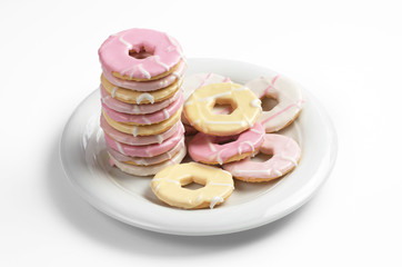 Shortbread cookies with icing