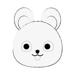 Cute bear cartoon icon vector illustration graphic design