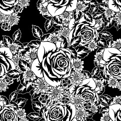 seamless monochrome pattern