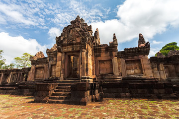 Phanom Rung historical park at Buriram Province,Thailand( Generality in Thailand ,and kind of art decorated in Buddhist church,temple pavilion,temple hall.They are public)