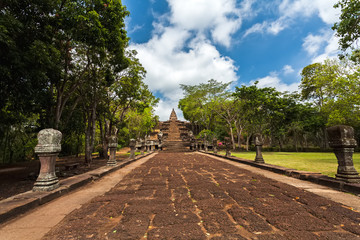 Phanom Rung historical park at Buriram Province,Thailand( Generality in Thailand ,and kind of art decorated in Buddhist church,temple pavilion,temple hall.They are public)