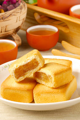 Taiwan famous dessert - pineapple cake 