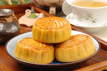 Moon cake for Chinese mid autumn festival