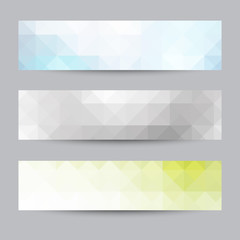 set of vector banners
