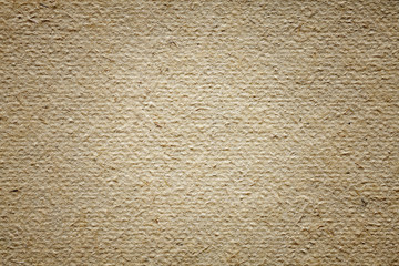 Natural handmade paper with visible plants particles, texture or background.