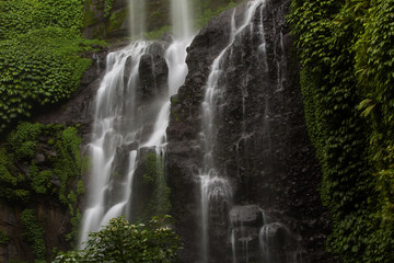 Sekumpul waterfalls in jungles on Bali island, Indonesia