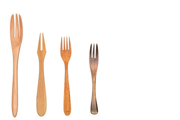 木のフォーク　Wooden fork of the frame