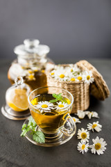 Cup of chamomile tea