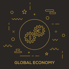 Obraz premium Global Economy Concept
