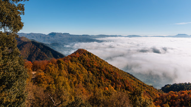 Aerial view of a valley