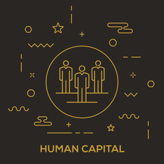 Fototapeta na wymiar Human Capital Concept