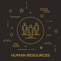 Fototapeta na wymiar Human Resources Concept