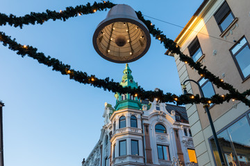 Dekoration am Weihnachtsmarkt