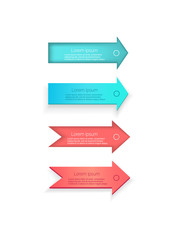 Arrows for Forming Statistics Vector Illustration