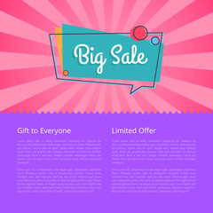 Big Sale Gift for Everyone Limited Proposal Vector