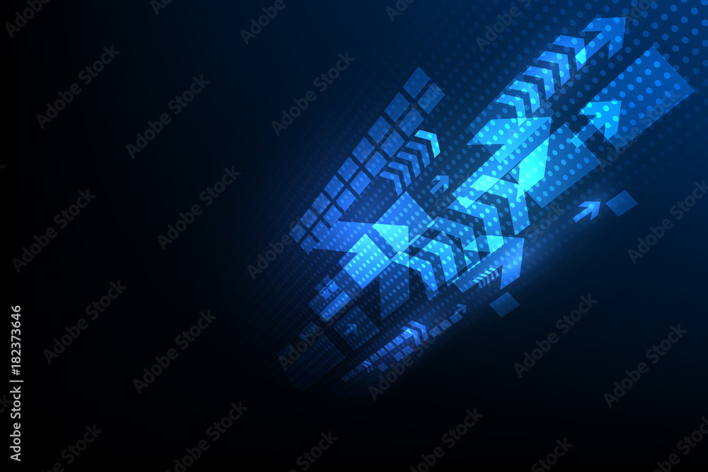 Poster vector networking technology, telecom background