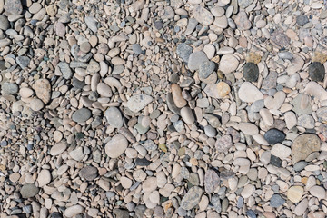 Texture of beach sea stones