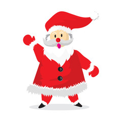Santa Say Hello Cartoon