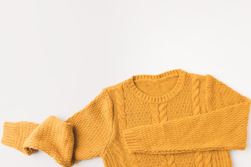 warm yellow sweater