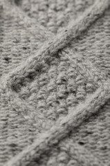 texture of knitted sweater with pattern