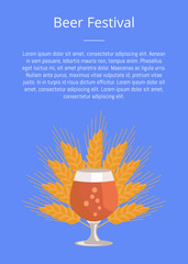 Snifter Beer in Transparent Glassware Vector