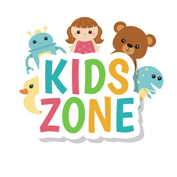 Kids zone banner design.