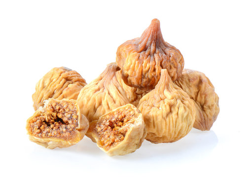 Dried Fig On White Background