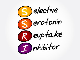SSRI - Selective Serotonin Reuptake Inhibitor acronym, concept background